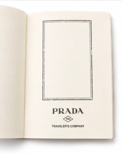 PRADA Notebook Refill Travel Journal Sand Camouflage
