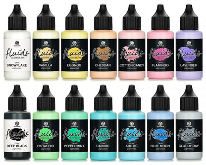 Octopus Fluids OPAK Alkoholtinten-Set 14 Farben deckend schnelltrocknend