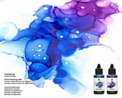 Octopus Fluids Alcohol Ink Purple Alkoholtinte Violett