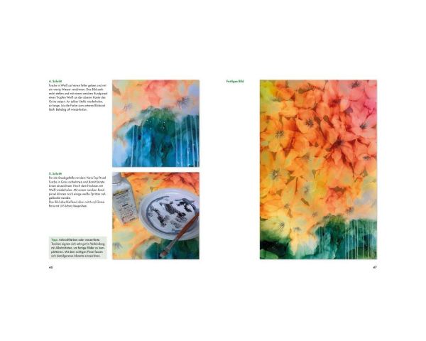 Christophorus Book Painting with Alcohol Ink - Basics Techniques Motifs Step by Step Paperback