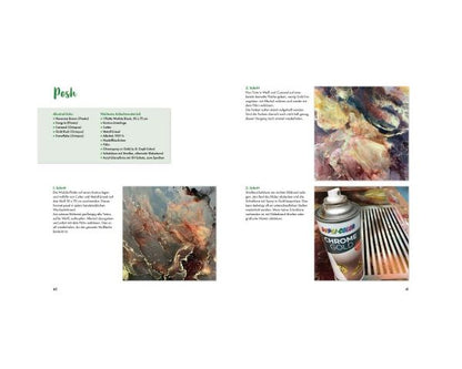 Christophorus Book Painting with Alcohol Ink - Basics Techniques Motifs Step by Step Paperback