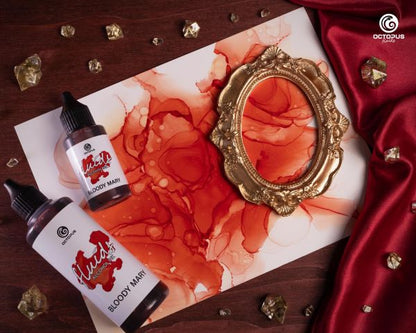 Octopus Fluids Alcohol Ink Octopus Fluids Alcohol Inks Basic Bloody Mary Red