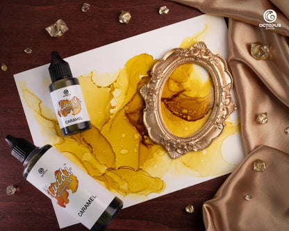 Octopus Fluids Alcohol Ink Octopus Fluids Alcohol Inks Basic Caramel Brown 100 ml