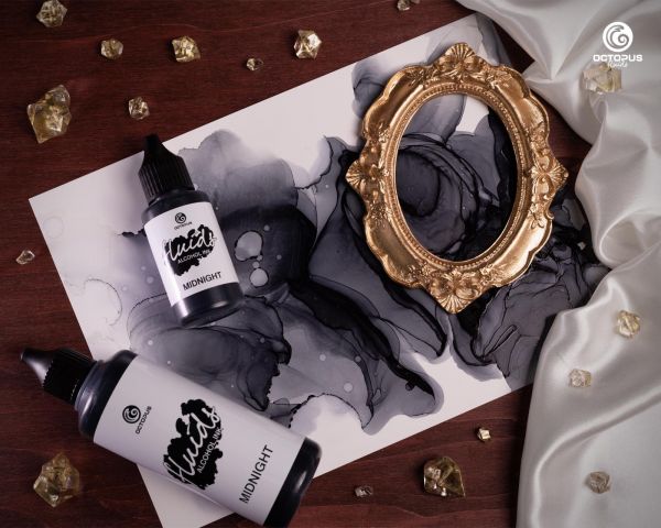 Octopus Fluids Alkoholtinte Basic Midnight Schwarz 100 ml
