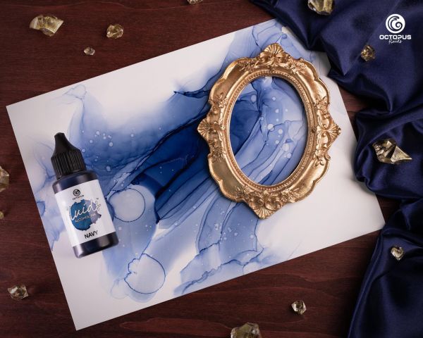 Octopus Fluids Alkoholtinte Alcohol Inks Basic Navy Blau