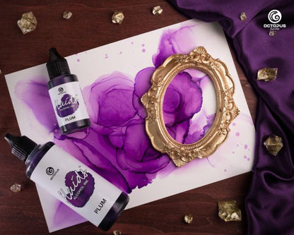 Octopus Fluids Alcohol Ink Plum 100 ml Violett