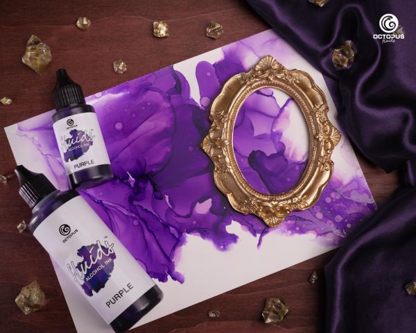 Octopus Fluids Alcohol Ink Purple Alkoholtinte Violett