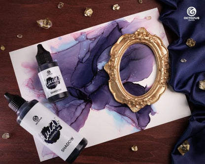 Octopus Fluids Alcohol Inks (Basic) Shadow – grey-blue, 100 ml