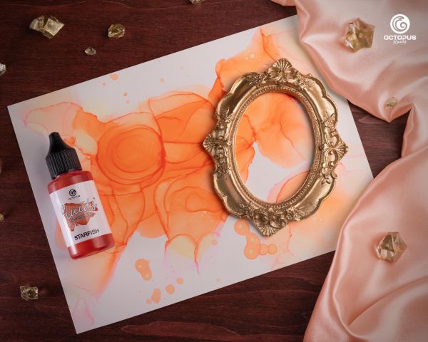 Octopus Fluids Alcohol Ink Starfish Orange