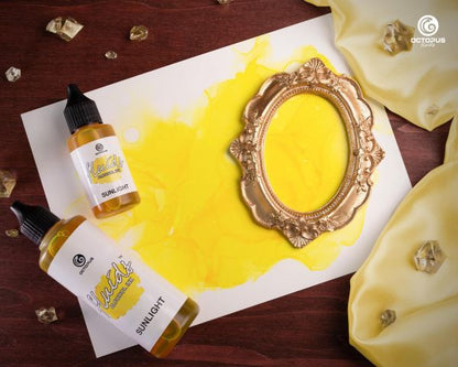 Octopus Fluids Alcohol Ink Octopus Fluids Alcohol Inks Basic Sunlight Yellow, 100 ml