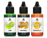 Octopus Fluids Alcohol Ink Set Kreativ-Tinten LIME, CARAMEL, MARIGOLD