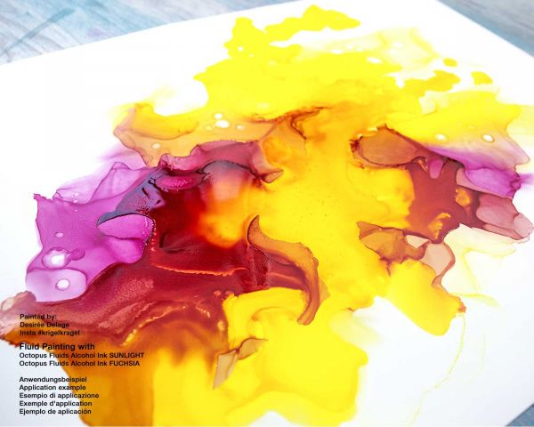 Octopus Fluids Alkoholtinte Set Kreativ-Tinten BLOODY MARY, SUNLIGHT, SAPPHIRE