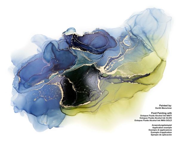 Octopus Fluids Alkoholtinte für Fluid Art/Resin Blueberry Violett transparent