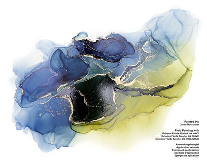 Octopus Fluids Alkoholtinte für Fluid Art/Resin Blueberry Violett transparent