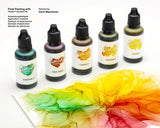 Octopus Fluids Einsteiger-Komplettset LEAVES Alkoholtinte Starter Set EMERALD, BROWNIE, RED WINE, CARROT, HONEY