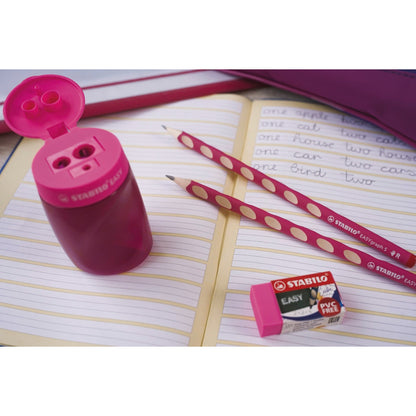 STABILO EASYgraph S School Set pink R mit Spitzer und Radierer – Ansicht 5
