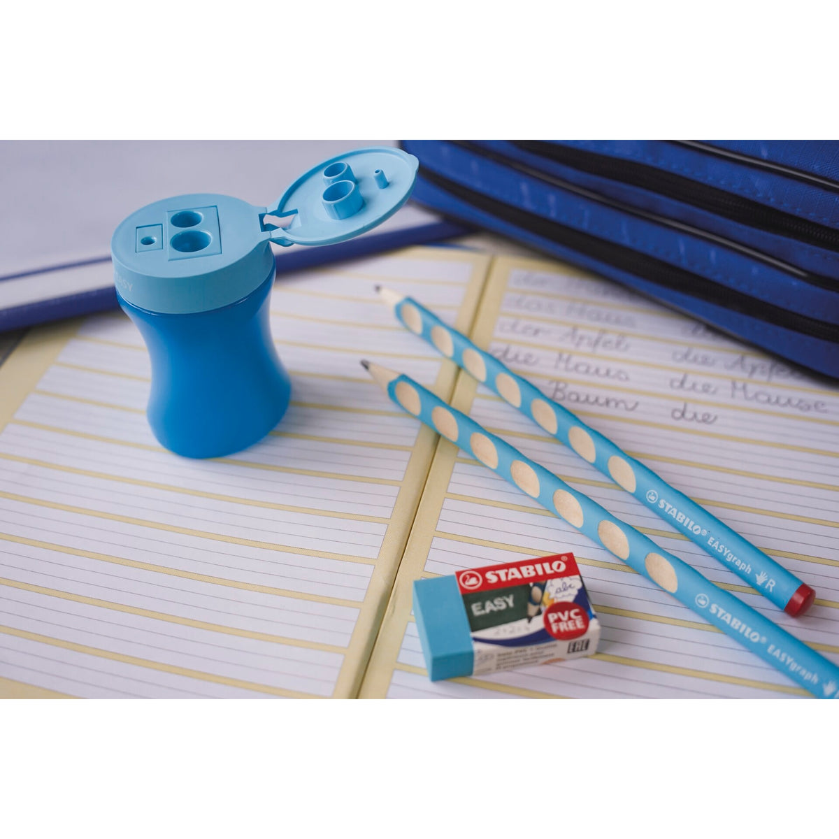 STABILO EASYgraph School Set blau R mit Spitzer und Radierer – Ansicht 4