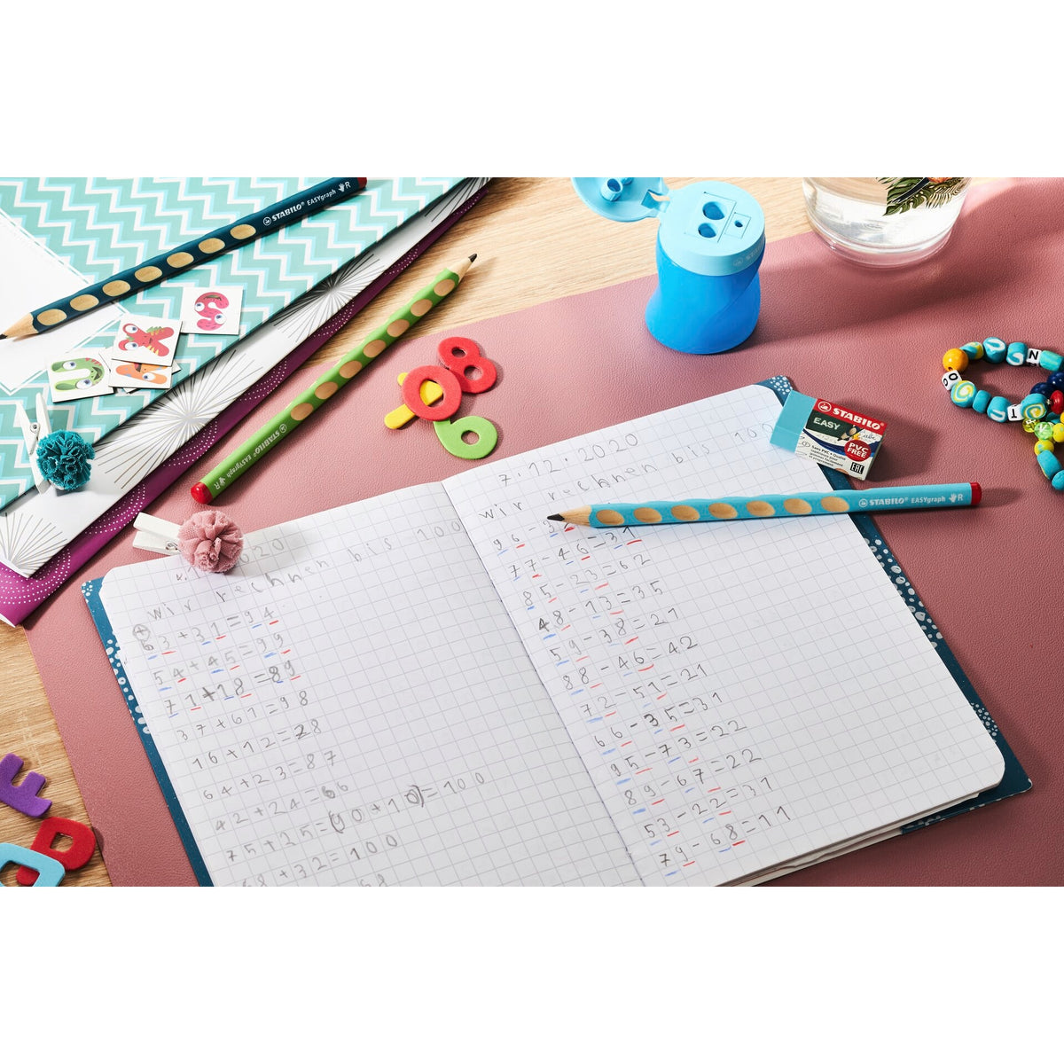 STABILO EASYgraph School Set blau R mit Spitzer und Radierer – Ansicht 5