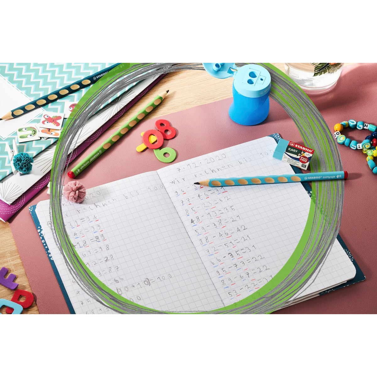 STABILO EASYgraph School Set blau R mit Spitzer und Radierer – Ansicht 6