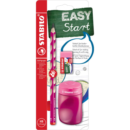 STABILO EASYgraph School Set pink R mit Spitzer und Radierer – Ansicht 1