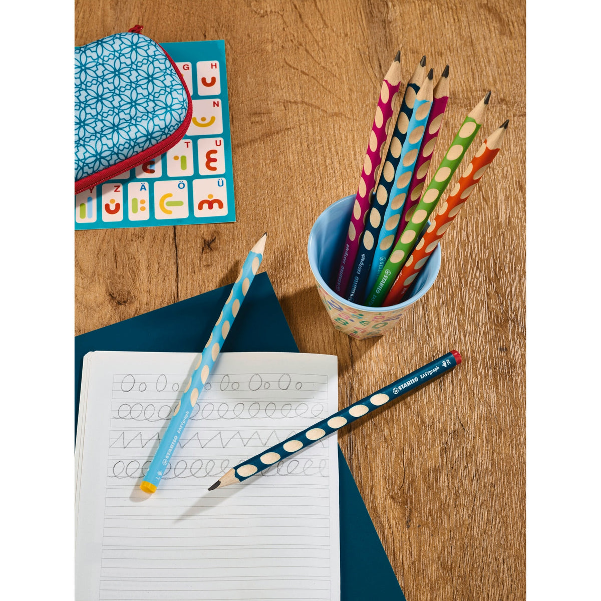 STABILO EASYgraph School Set blau L mit Spitzer und Radierer – Ansicht 5