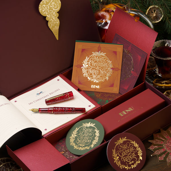 BENU Christmas Cheer Geschenkset mit Christmas Punch Füllfederhalter