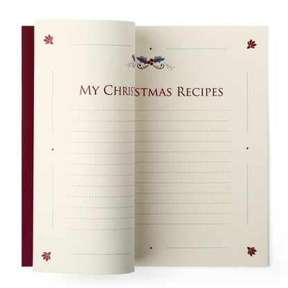 BENU Christmas Cheer Geschenkset mit Christmas Punch Füllfederhalter – Rezeptbuch geöffnet