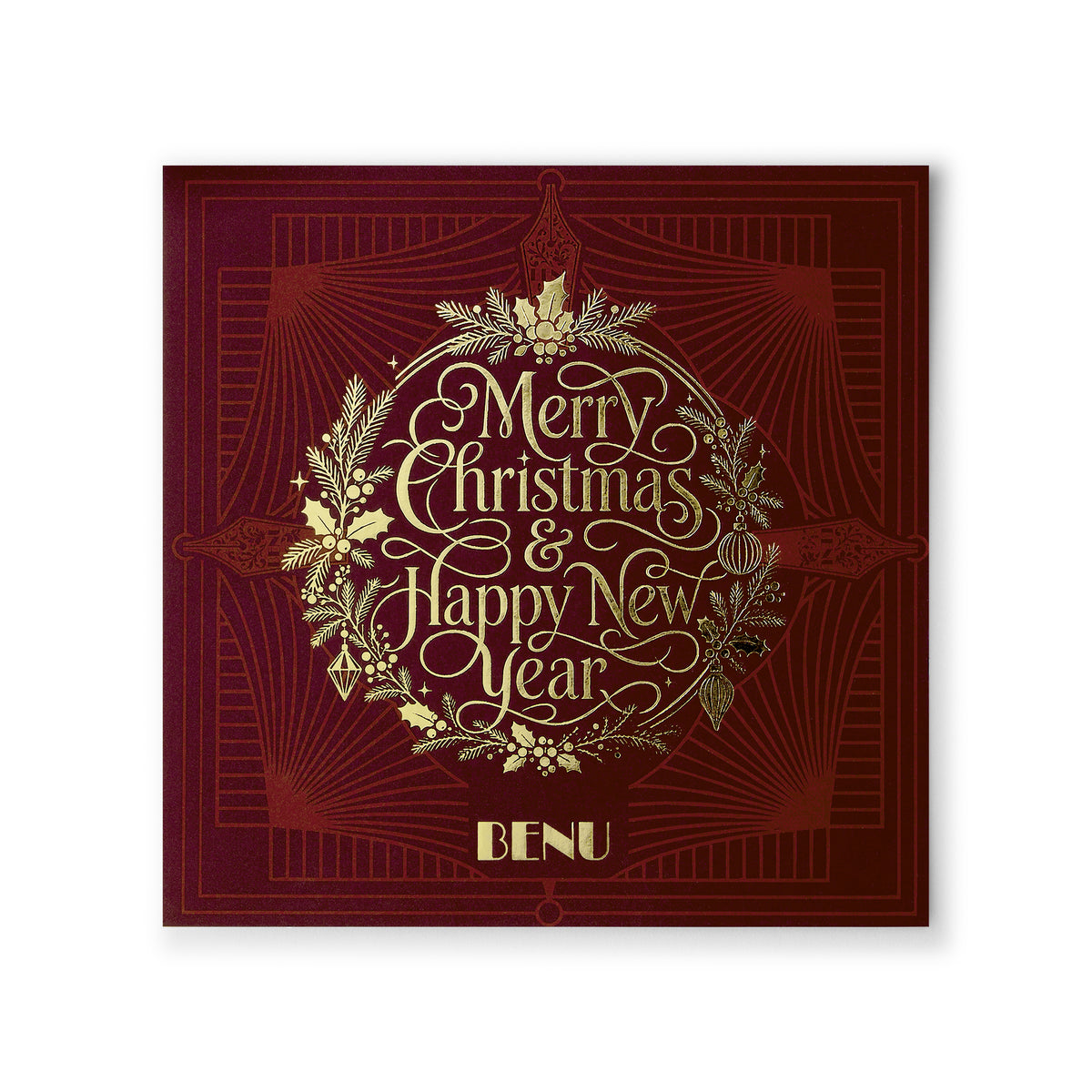 BENU Christmas Cheer Geschenkset mit Christmas Punch Füllfederhalter – Grußkarte