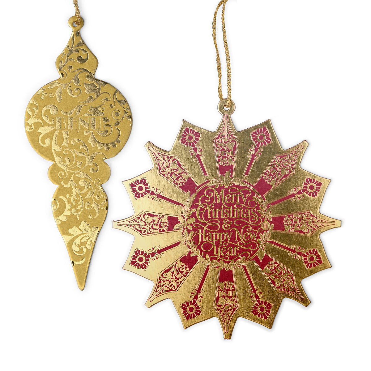 BENU Christmas Cheer Geschenkset mit Christmas Punch Füllfederhalter – Weihnachtsanhänger-Set