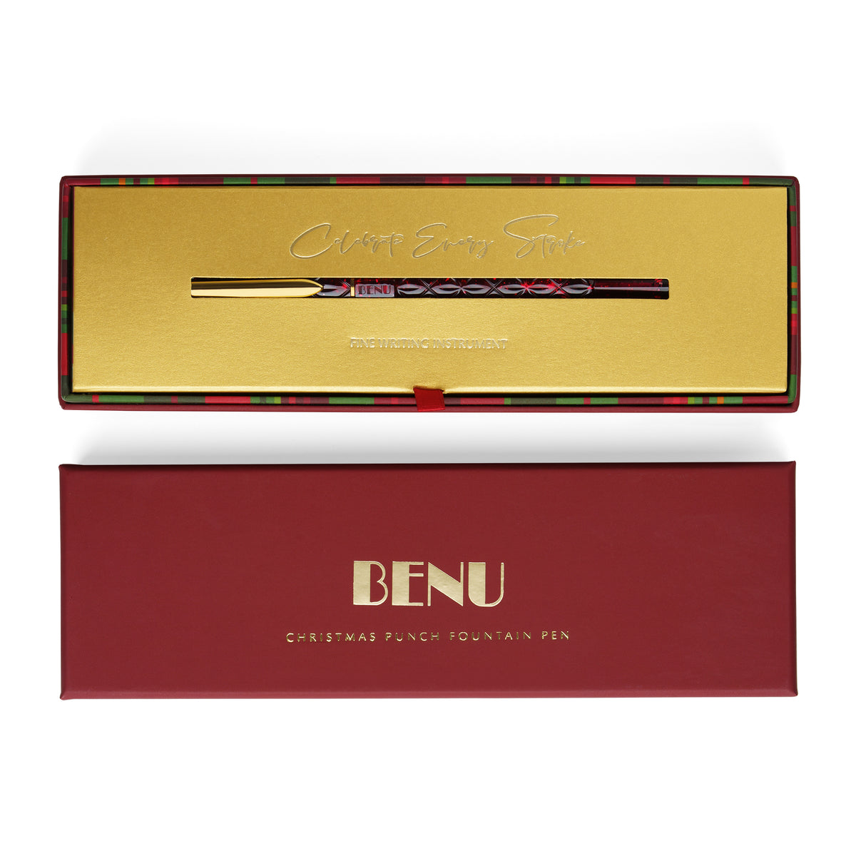 BENU Christmas Cheer Geschenkset mit Christmas Punch Füllfederhalter – Geschenkbox