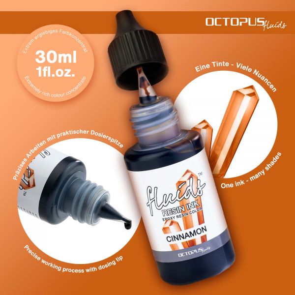Octopus Fluids Resin Ink Cinnamon Braun