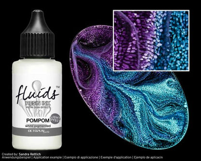 Octopus Fluids Resin Ink Set Weiß Alcohol Ink für Gießharz