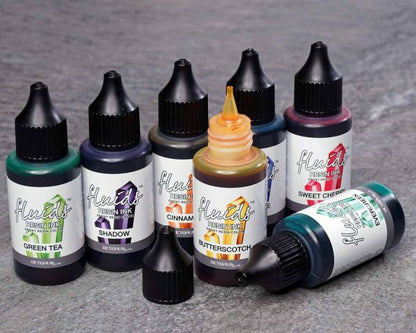 Octopus Fluids Resin Ink Set DARK Alcohol Ink Set Resintinten Set bunt