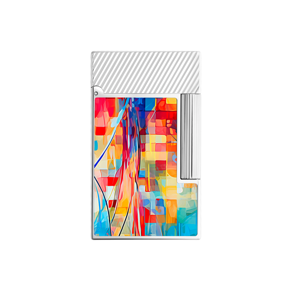ST Dupont Feuerzeug Ligne 2 Graffiti, Palladium, Ltd. Edt., Multicolor
