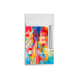 ST Dupont Feuerzeug Ligne 2 Graffiti, Palladium, Ltd. Edt., Multicolor