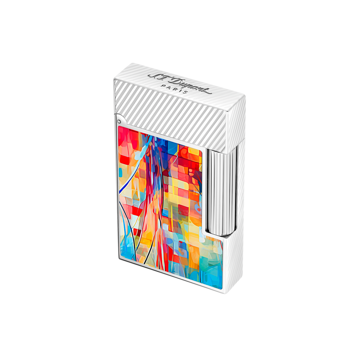 ST Dupont Feuerzeug Ligne 2 Graffiti, Palladium, Ltd. Edt., Multicolor