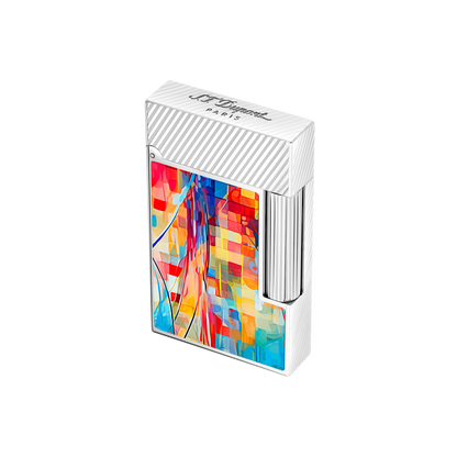 ST Dupont Feuerzeug Ligne 2 Graffiti, Palladium, Ltd. Edt., Multicolor