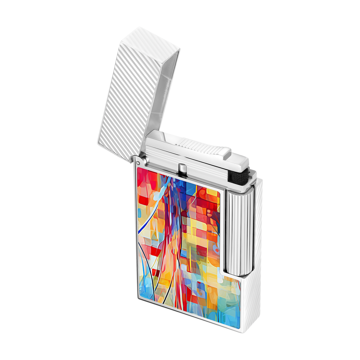 ST Dupont Feuerzeug Ligne 2 Graffiti, Palladium, Ltd. Edt., Multicolor