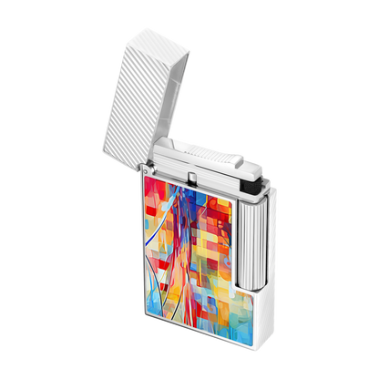 ST Dupont Feuerzeug Ligne 2 Graffiti, Palladium, Ltd. Edt., Multicolor