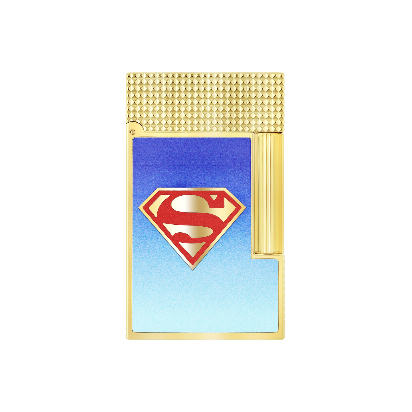 ST Dupont Ligne 2 DC Comics Lighter, Palladium, Ltd. Edt., Blue