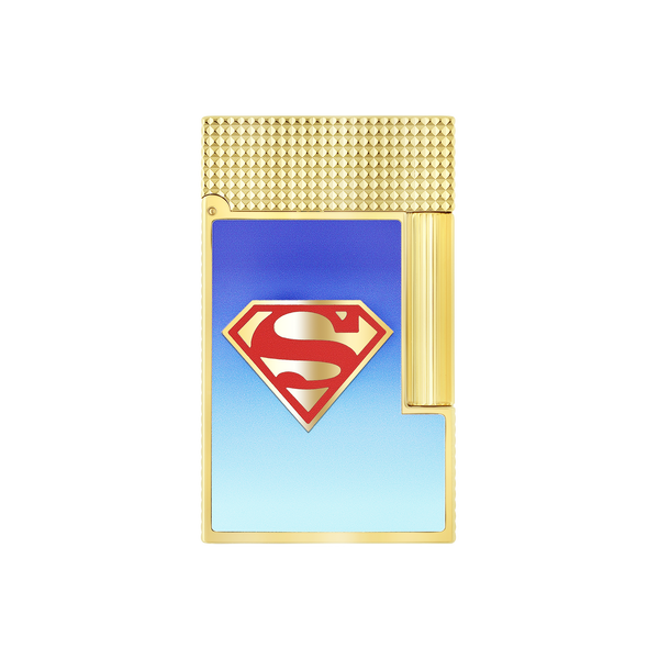 ST Dupont Feuerzeug Ligne 2 DC Comics, Palladium, Ltd. Edt., Blau