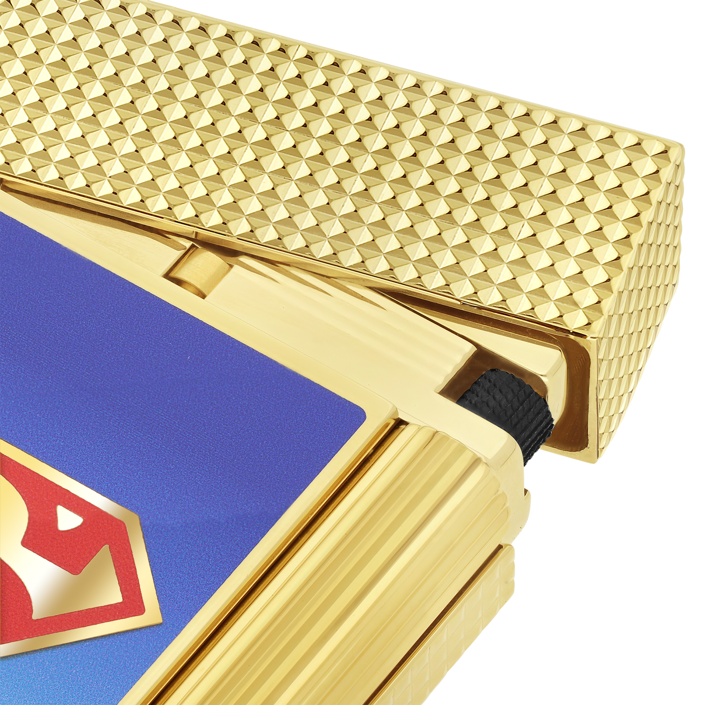 ST Dupont Ligne 2 DC Comics Lighter, Palladium, Ltd. Edt., Blue