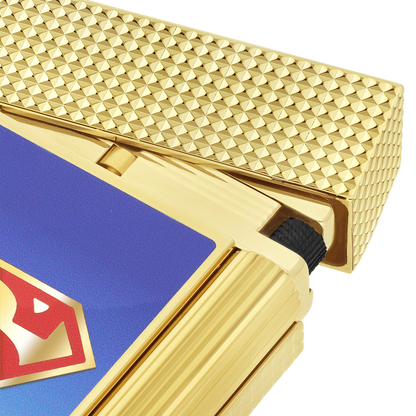 ST Dupont Ligne 2 DC Comics Lighter, Palladium, Ltd. Edt., Blue