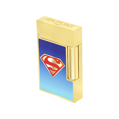 ST Dupont Ligne 2 DC Comics Lighter, Palladium, Ltd. Edt., Blue
