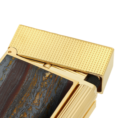 ST Dupont Feuerzeug Ligne 2 Stones Of Fortune, Ltd. Edt., Brown