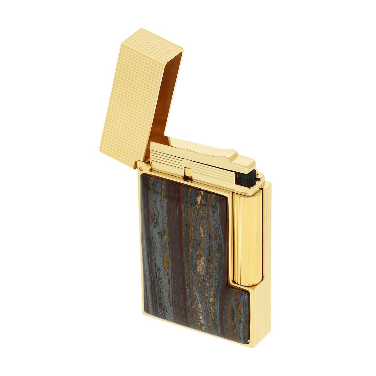 ST Dupont Feuerzeug Ligne 2 Stones Of Fortune, Ltd. Edt., Brown