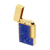 ST Dupont Feuerzeug Ligne 2 Stones Of Fortune, Palladium, Ltd. Edt., Blau