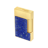 ST Dupont Feuerzeug Ligne 2 Stones Of Fortune, Palladium, Ltd. Edt., Blau