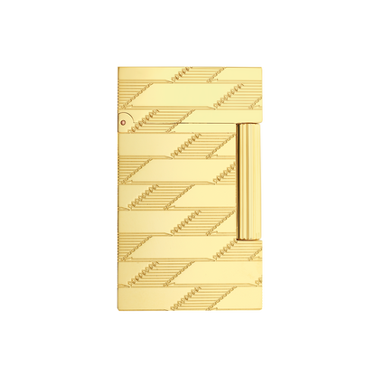 ST Dupont Ligne 2 Monogram Lighter, Ltd. Edt., Golden