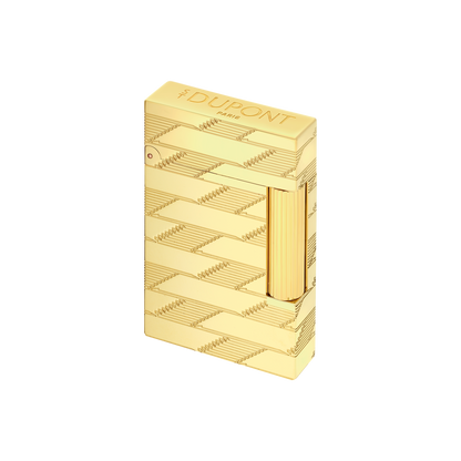 ST Dupont Ligne 2 Monogram Lighter, Ltd. Edt., Golden